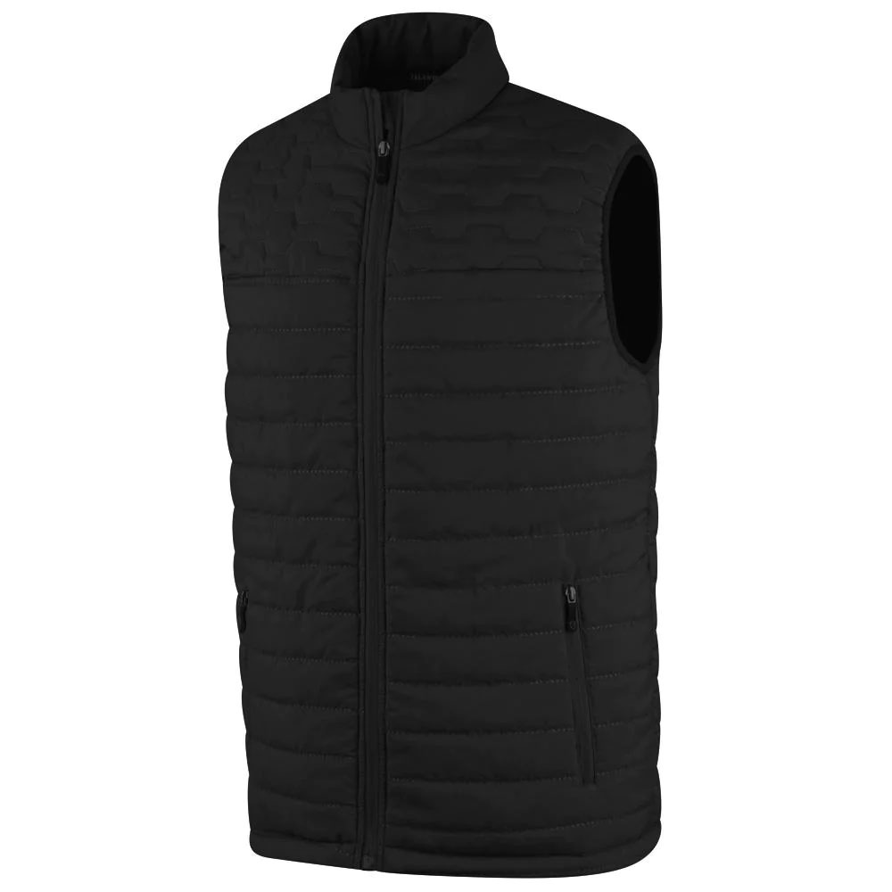 Island Green Heat Welded Padded Gilet Black