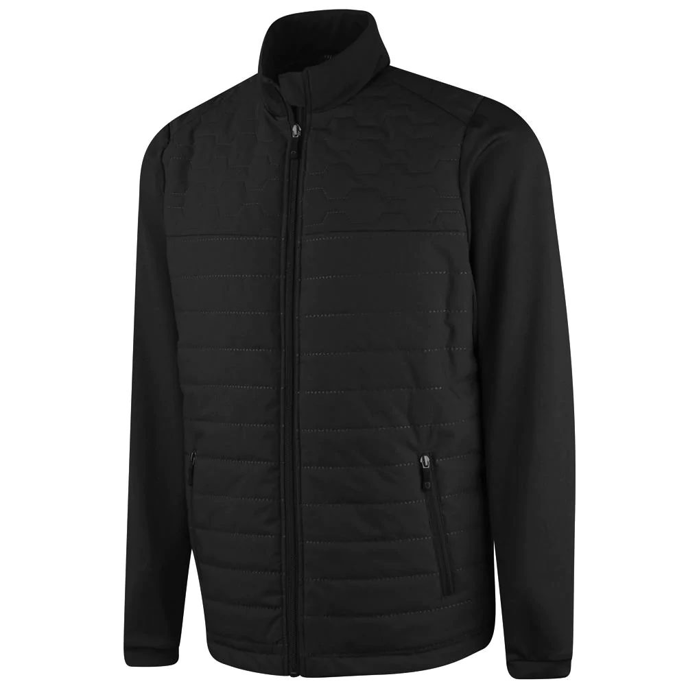 Island Green Windproof Heat Welded Padded Jacket Black