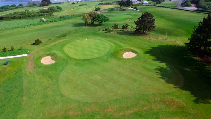 2nd hole at staddon heights golf club