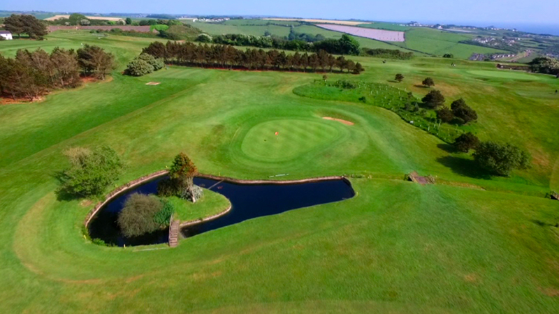 6th hole at staddon heights golf club